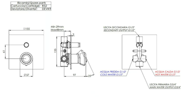 ELEMENT - Recessed single handle shower mixer by Remer Rubinetterie - view 3